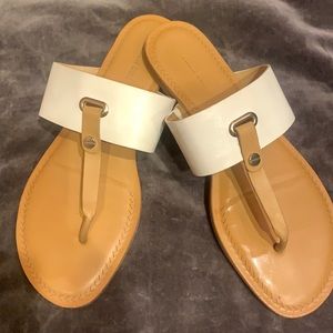 Gianni Bini Cream and Tan Sandals